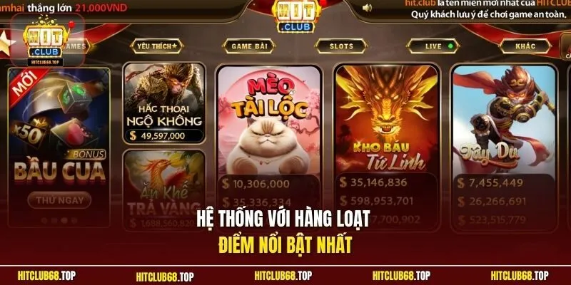 Hệ thống với hàng loạt điểm nổi bật nhất